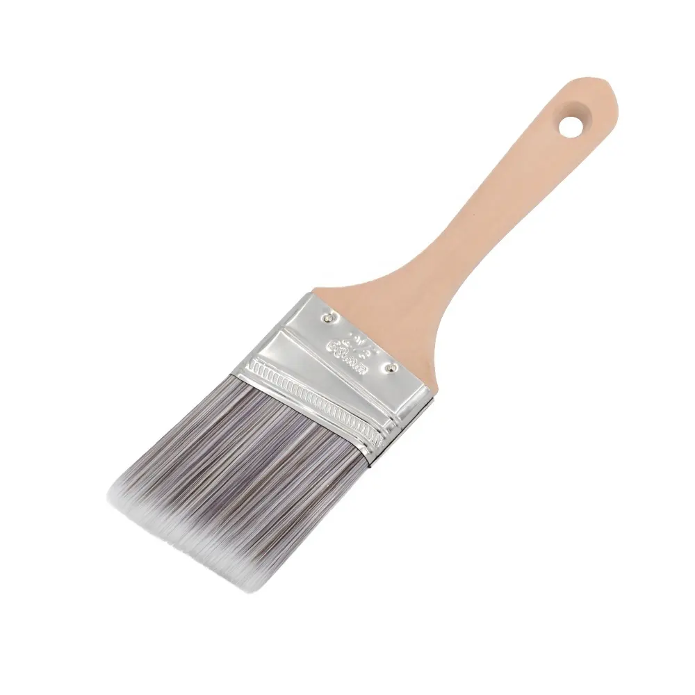 Pinceau à peinture violet de haute qualité, brosse à peinture à filament d'animaux avec manche en bois, brosse de peinture américaine