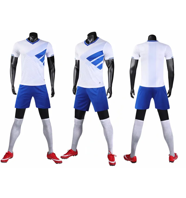 Kit de uniforme de futebol estampado de subolmação, 100 poliéster thai, projetado sob encomenda, novo design, kit de uniforme para homens em preço barato