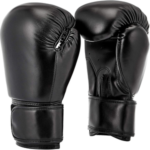 Gants de boxe personnalisés 10OZ 12OZ 14OZ 16OZ Noir Sparring Adultes et Enfants - Product Image 1