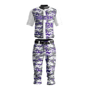 Conjuntos de uniformes de béisbol y softbol profesional para hombres | Ropa de equipo de sublimación personalizable | Transpirable de talla grande OEM - Product Image 1