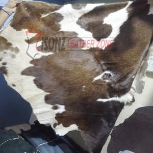 Alfombras de cuero de retales para sala de estar, alfombras de lujo de cuero de vaca - Product Image 3