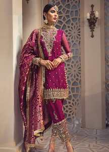 New Designs Embroidered Black Kurti Pent Pakistani Salwar Kameez Suit - Product Image 3