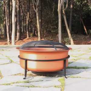 Jardin extérieur classiques foyer au bois avec peinture au cuivre - Product Image 5