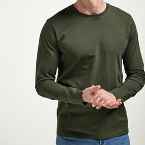 Pakistan Manufacture T-shirt à col rond à manches longues à séchage rapide pour hommes Custom Color Washed Technics - Product Image 1