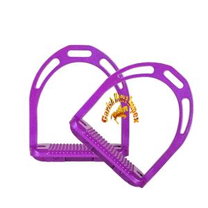 Estribos de caballo de aluminio ligero, estribos de cristal Jin, estilo Flexible, equipo de sillín de carreras - Product Image 2