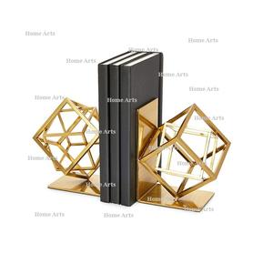 Sujetalibros de aluminio de color dorado de diseñador, forma y tamaño personalizados, sujetalibros, soporte de libro para accesorios de decoración del hogar - Product Image 2