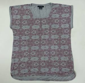 Lote de excedentes de ropa de marca: Camisetas casuales de algodón sin mangas con cuello redondo y estampados para mujer, stock de Bangladesh. - Product Image 1