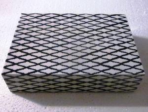 Caja de joyería artesanal de resina con incrustaciones azules y blancas, chapa decorativa para el hogar con diseño estampado para oficina o regalos - Product Image 2