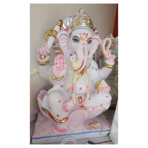 Ganesha Ji Lord-estatua de mármol de calidad, estatua excelente con propósito de Adoración - Product Image 1