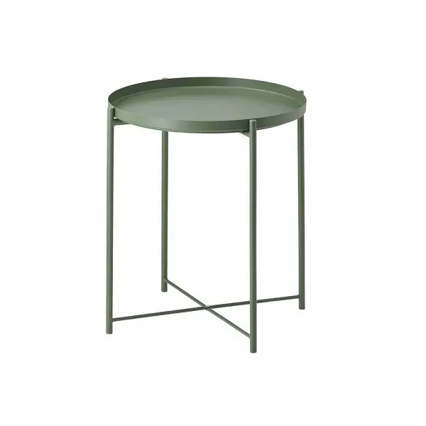 클래식 디자인 철 사이드 테이블 녹색 사용자 정의 크기 및 모양 철 침실 장식 사이드 테이블