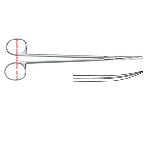 Tijeras neuromusculares Adson, instrumentos quirúrgicos curvos de 17,5 cm, potencia manual de acero inoxidable, fabricante TOENNIS, exportador - Product Image 2