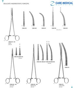 Instrumento quirúrgico de la mejor calidad, de 14cm pinza hemostática, recta y curvada - Product Image 4