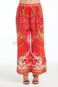 Pantalon moderne Vintage à imprimé ethnique pour femmes, évasé, vente en gros, tenue de fête de noël - Product Image 3