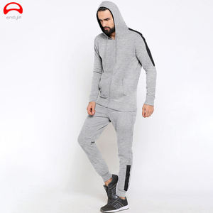 Wholesale OEM Tracksuit Zipper Hooded Jogging Men <b>Jogger</b> Adult Jogging Suit <b>Cheap</b> Sports Training Tracksuit - Product Image 1