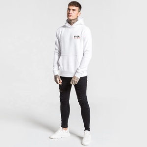 Contrast Polyester Customize logo <b>Hoodie</b> Custom <b>Men</b> Fashion Plain Thick Pullover Hoodies - Product Image 2