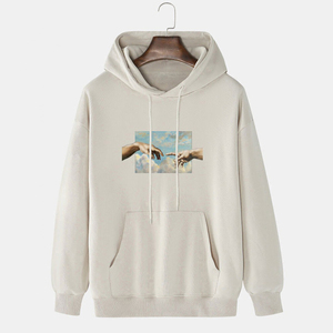 Good High Best 2025 Vintage Men Hoodie Manufacturer Clothing Customize Pattern <b>Label</b> Blank Full Sweatshirt Hoodies - Product Image 3