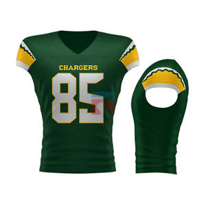 Maillot de football américain brossé, de haute qualité, nouveau design personnalisé avec tampon, vente en gros, - Product Image 6