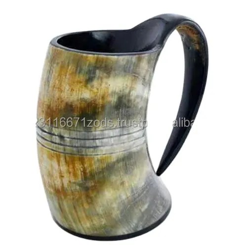 Natural Hand Made Buffalo Horn Mug