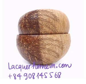Juego de cuencos de coco natural, alta calidad - Product Image 2