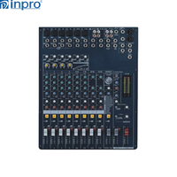 Mezclador de Sonido Profesional Inpro PM-124CX con 1 Año de Garantía, Hecho en Taiwán