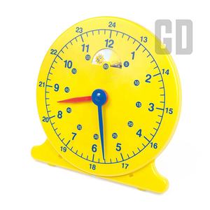 Horloge lune et soleil (L) Horloge 24h Démonstration Apprentissage du temps - Product Image 5