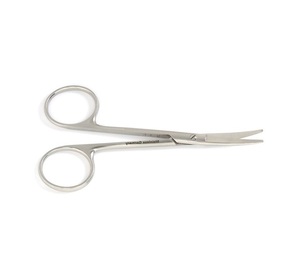 Instrumentos quirúrgicos Knapp, tijeras curvadas de acero inoxidable, alemán, 10,2 cm - Product Image 4