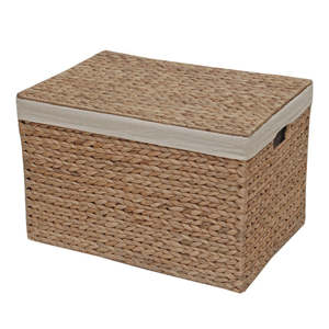 Eco Friendly Nontoxic Non Irritation Water Hyacinth Hamper Water Hyacinth Box With Liner For Sale <b>Cheap</b> Price Fast Delivery - Product Image 5