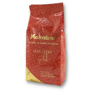 MOKABAR Italian Roasted Coffee Beans Best Quality 30 % Arabica 70 % Robusta Medium For Shops