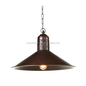 Copper Antique Finished <b>Window</b> Outside Hammered Pendant <b>Shade</b> New Popular Design Metal Hanging Pendant Light/ Lamp - Product Image 2