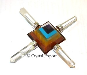 Amoftbuy — générateur d'énergie de la pyramide des sept chakras, livraison gratuite - Product Image 1