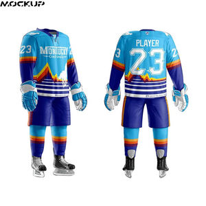 2025 barato fabricación al por mayor diseño OEM su propio portero uniformes de hockey Universitario Conjunto de 2 piezas - Product Image 5