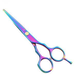 Ciseaux de coiffeur arc-en-ciel prix Offre Spéciale 5.5 pouces ciseaux de coupe de cheveux ensemble de coiffeur outils de coiffure - Product Image 5