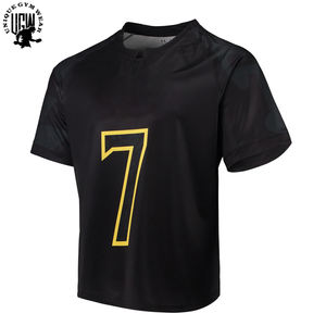 UNIQUE GYM WEAR Maillot de lacrosse unisexe à manches courtes, sublimé, 100% coton biologique, séchage rapide, respirant, prix abordable, meilleure qualité - Product Image 2