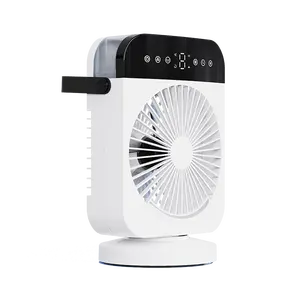 fan cooling portable fan humidifier with led light air cooler