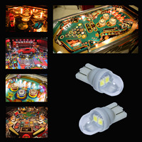 Bombilla LED para Máquina de Pinball, 2 SMD 2835, T10 W5w 194 168, Tipo Cuña, 6.3v AC/DC, para Entretenimiento (Pinball Stereo), Garantía de 1 Año