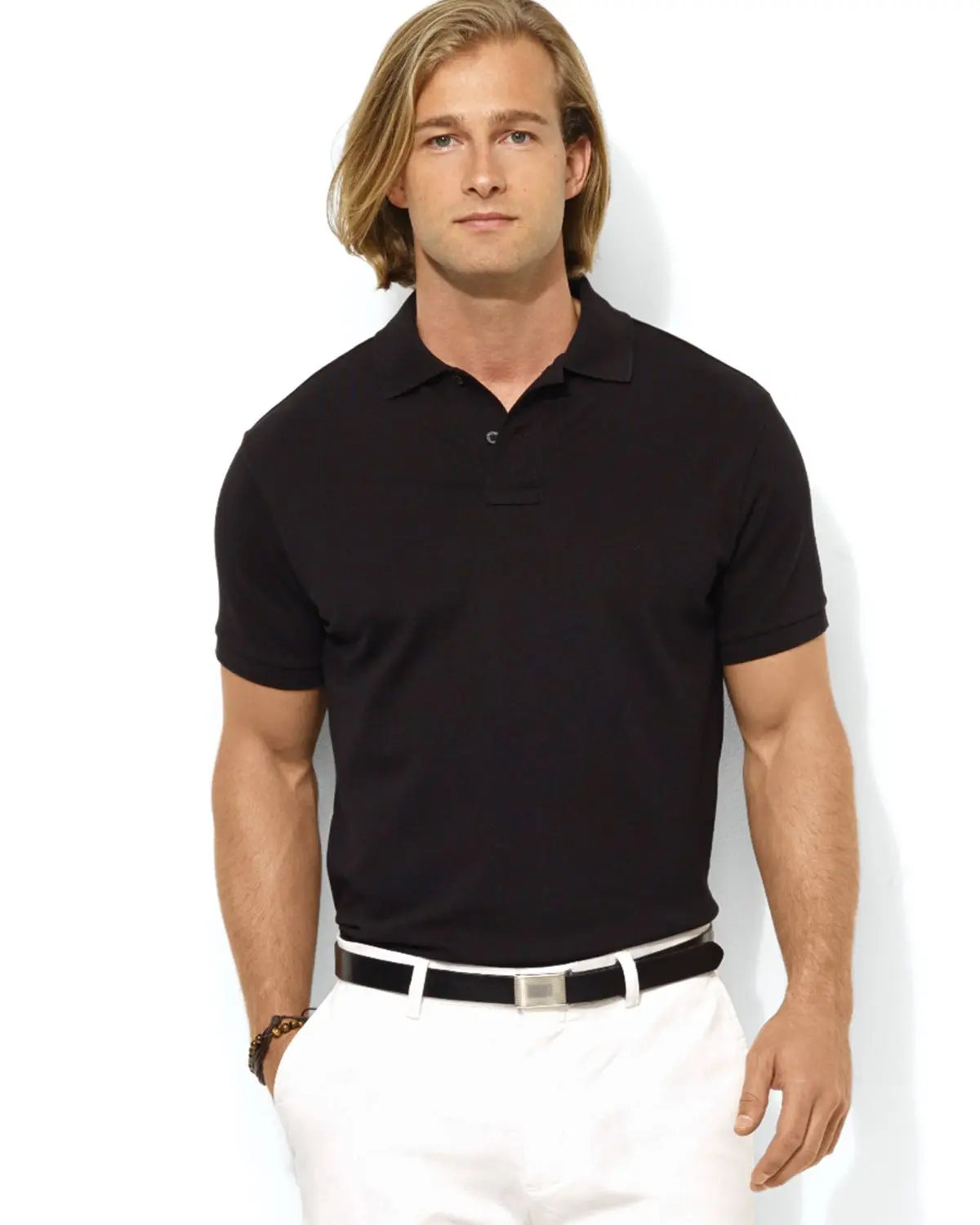 Kaus Polo Kustom Kualitas Tinggi Kaus Polo Pria Harga Rendah Logo Cetak Bordir Pria Kualitas Tinggi