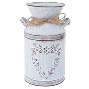 Jarrón decorativo de Metal galvanizado personalizado de calidad superior al por mayor, soporte de flores Vintage hecho a mano, flor de calidad superior - Product Image 6