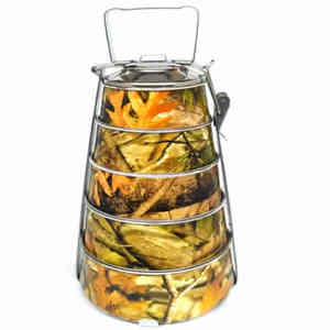 Best Quality 2-Layer Stainless Steel <b>Lunch</b> Food Tiffin <b>Hot</b> Selling with King Logo for Daily Use - Product Image 5