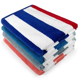 100% Organic Cotton Jacquard Hand <b>Beach</b> <b>Towels</b> Quick Dry Summer Thick Recycled Bath Hand <b>Towel</b> with GOTS Certificate Disposable - Product Image 4