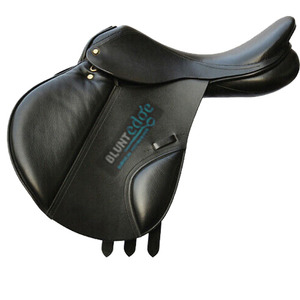 Sillín de salto sintético intercambiable, autoajustable, 17 ", 17,5", 18 ", marrón, negro, Inglés - Product Image 2