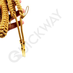 ลวดแท่ง Aiguillette คุณภาพสูงพิธีการเครื่องแบบ Aiguillette สีทองทองสองเคล็ดลับ - Product Image 1