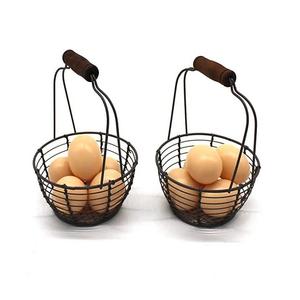 Cestas de huevos de diseño único en hierro Color negro Tamaño y forma personalizados Estante de huevos para accesorios de cocina - Product Image 3
