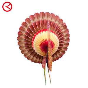 เครื่องประดับไก่งวงกระดาษทิชชูความสูง33ซม. สำหรับ CE-7301ตกแต่งวันฮาโลวีนและวันขอบคุณพระเจ้า - Product Image 3