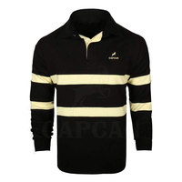 Jersey Rugby Pria Lengan Panjang Kain Tebal Ukuran Besar Berkualitas Tinggi Buatan Khusus, Bernapas, Anti-Bakteri, Anti-UV, Cepat Kering, Custom