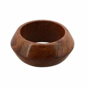 Servilletero de madera marrón con servilletero de metal barato cocina decorativa comedor Mesa artesanía servilletero para fiestas - Product Image 5