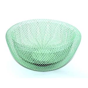 Handmade Green Iron <b>Wire</b> Metal Eco-Friendly Round Bowl for Kitchen Use Fruit Vegetable <b>Storage</b> <b>Basket</b> Mesh Style - Product Image 1