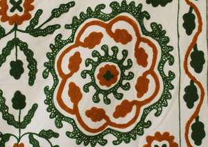 Decorative Customize Home Decor <b>Indian</b> Hand Embroidered Wall Hanging Bohemian Suzani Tapestry Cotton Uzbek Sofa <b>Throw</b> Blanket - Product Image 6