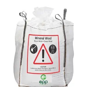Mineral wool Industrial FIBC bags formstable sacks for Hazardous Material bulk container UN tote bag Mineralwolle Big Bag