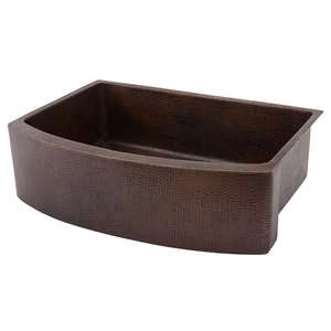 Fregadero de Cocina de Cobre Martillado de Diseño Único para Casas de Campo, Fregadero de Cocina para Villas de Lujo - Product Image 5