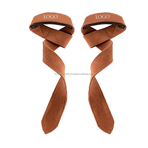 Sangles de poignet d'haltérophilie en cuir de vachette personnalisables - Product Image 6